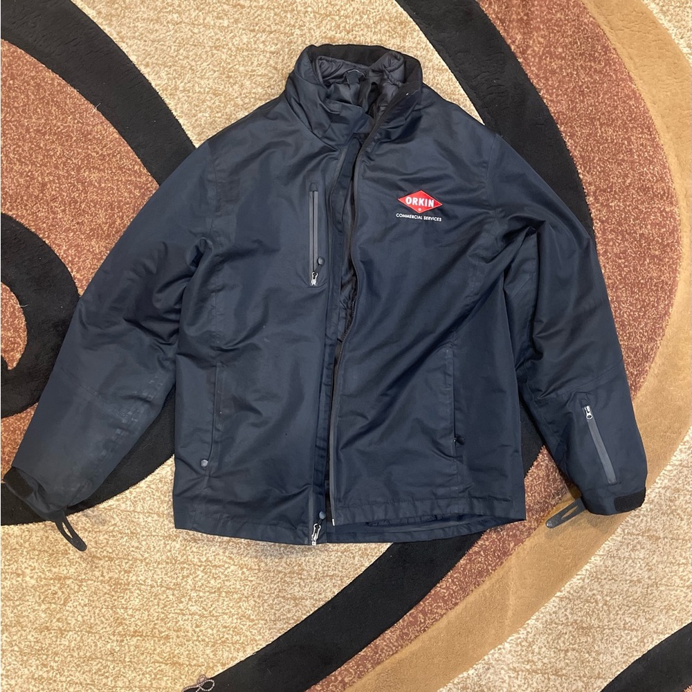 Black puffer jacket